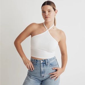 NWT Madewell Brightside Rib Halter Tank Top